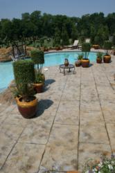 stamped concrete patio